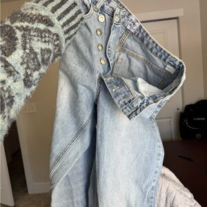 Princess Polly Light Blue High Rise Jeans